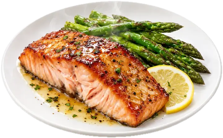 Salmón con espárragos